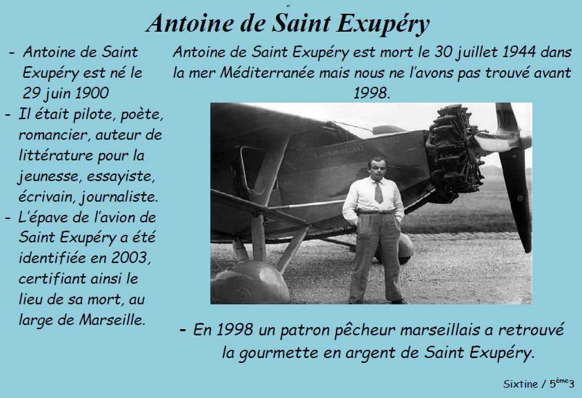 Saint exupery sixtine