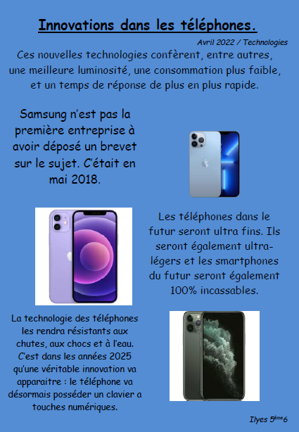 Innovations Téléphone